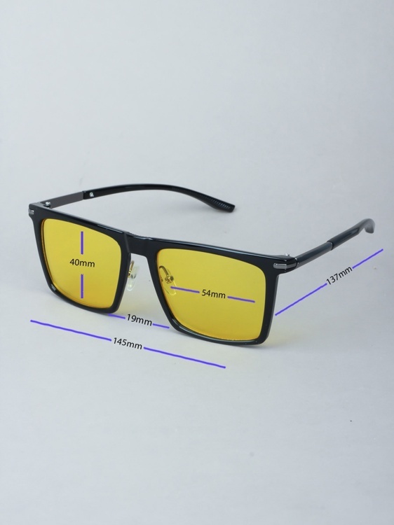 Очки для водителей антифары BOSHI M006 C1 Черный Желтые линзы