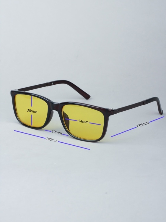 Очки для водителей антифары BOSHI M007 C3 Коричневый Желтые линзы