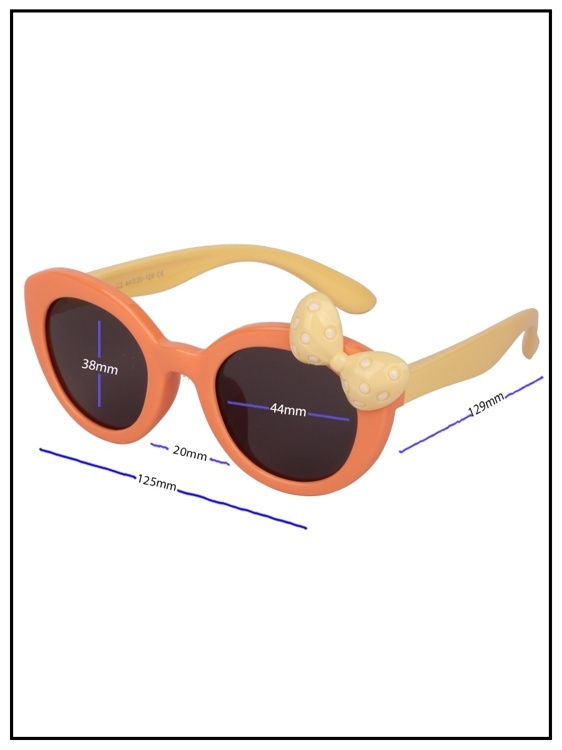 Солнцезащитные очки детские Keluona BT22104 C3 Оранжевый-Желтый
