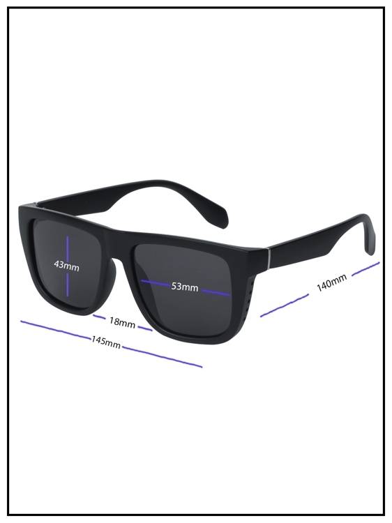 Солнцезащитные очки Keluona P-7006 Черный Матовый
